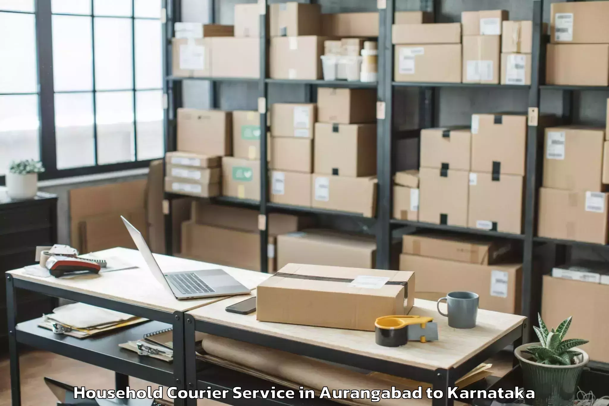 Book Your Aurangabad to Krishnarajpete Household Courier Today